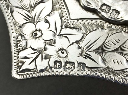 Art Nouveau Silver Nurses Belt Buckle